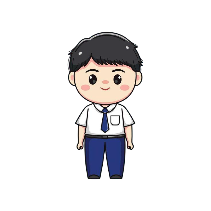 Ilustrasi siswa laki-laki